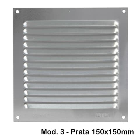 VENTI.150x150 ALUMINIO PRATA MOD.3 20188