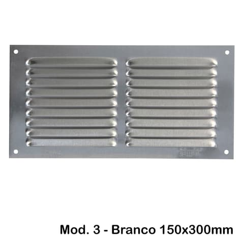 VENTI.150x300 ALUMINIO PRATA MOD.3 20189