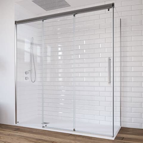 CABINE CHUV RET 180x80 NELL PRATA ALT BRILHO VT 6mm