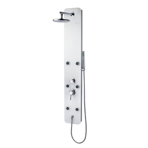 COLUNA HIDROMASSAGEM CL14 VIDRO BRANCO