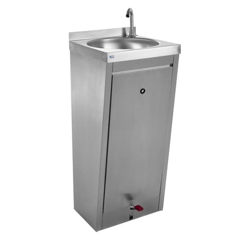 LAVATORIO INOX C/PEDAL + BICA  ELS361