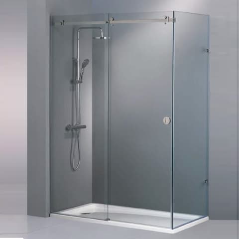 FRONTAL CHUV 160 1P+1F SLIDE INOX  MATE VT 8mm