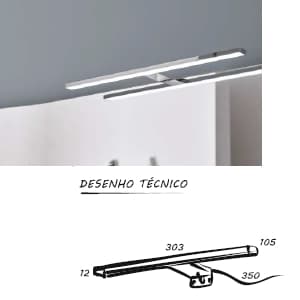 FOCO APLIQUE LED CELIA 30cm 6W