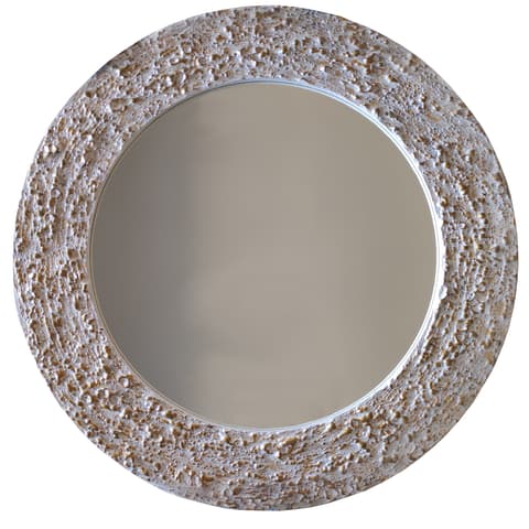 ESPELHO WC C/RELEVO Ø80 BR/DOURADO