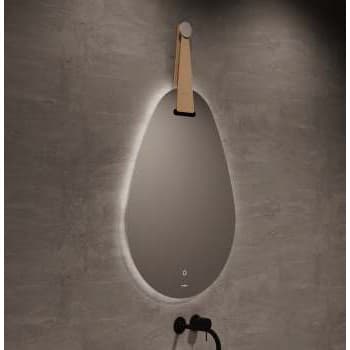 ESPELHO WC LED CORK OVAL TOUCH+DESEMBACIADOR  61x83 *