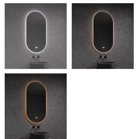 ESPELHO WC LED AURA ON/OFF+DESEMBACIADOR+3CTT 50x100