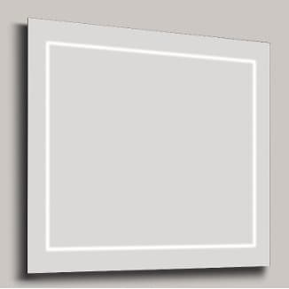 ESPELHO WC LED MOLDURA TECH C/TOUCH 80x100