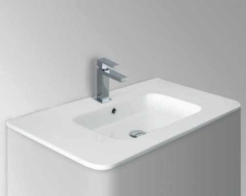 LAVATORIO CERAMICO INTEGRAL 101X46 FLUX CANTO RED ***