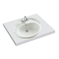 LAVATORIO CERAMICO INTEGRAL 46x46x11 PMT-11 ***
