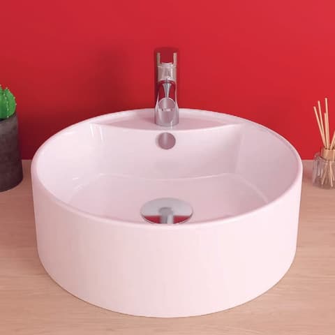 LAVATORIO CERAMICO POUSAR POLAR Ø46
