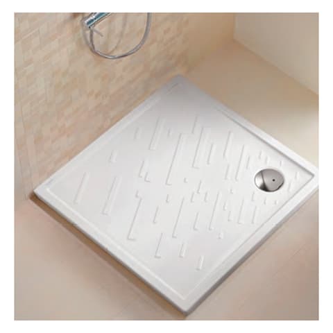 VALADARES BASE CHUV QUADR CERAMICA DOURO PLUS BR 80x80x5 C/VALVULA