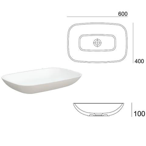 VALADARES LAVATORIO POUSAR RENOIR 60x40 BR ARTICO 78897232C