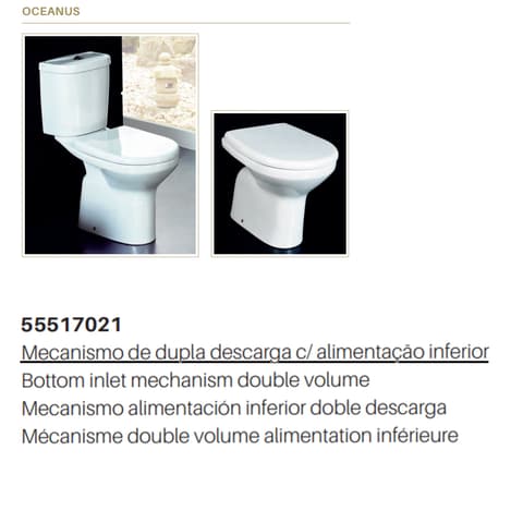 VALADARES OCEANUS MECANISMO DUPLA DESC.C/ALI.INFERIOR 55517021 *