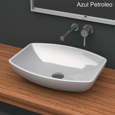 VALADARES ONE LAVATORIO POUSAR SLIM AZUL PETROLEO 40357442