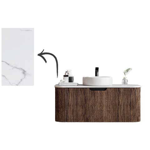 MOVEL WC 100 SUSP MARBLE NOGAL C/TAMPO MARMORE 1G
