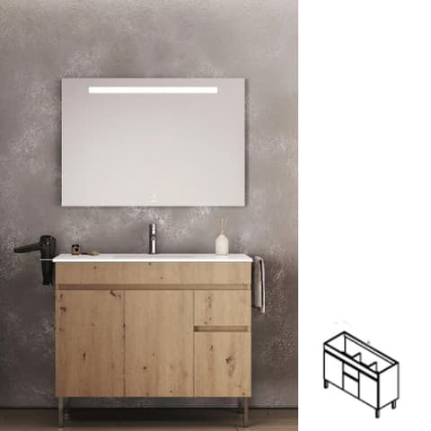 MOVEL WC 120 C/PES TUXO+ P/2LAVAT. DENVER 3P+1G
