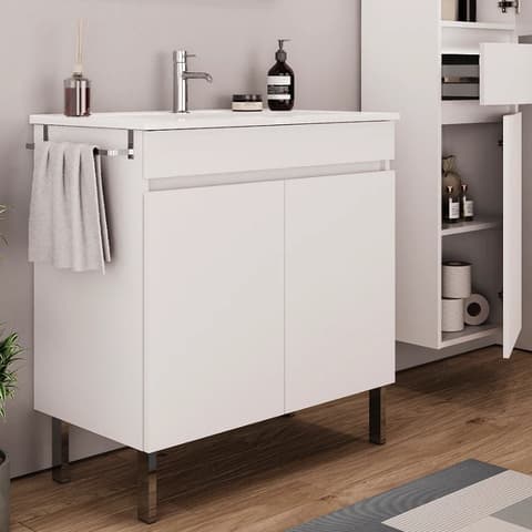 MOVEL WC 60 C/PES TUXO 2P BRANCO