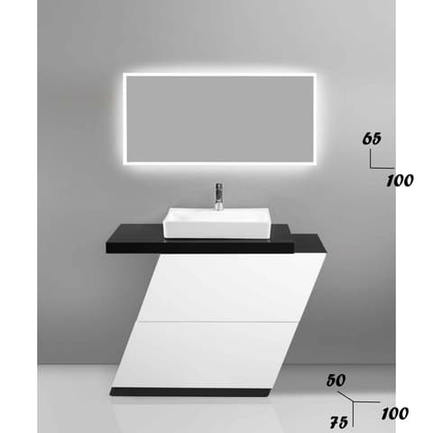 MOVEL WC 100 CNJ ESQUADRO BR/PR 2G 3pcs