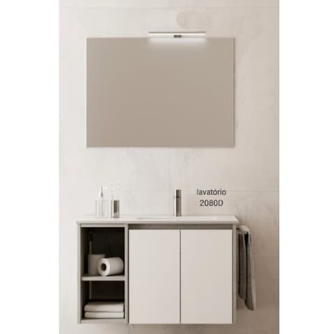 MOVEL WC 80 CNJ SUSP ARCHE BR+GRAFIT 2P+2PRAT 2pcs