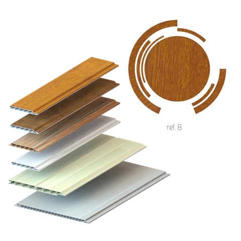 FORRO PVC EXTERIOR REVESTIDO 100mm  REF.08
