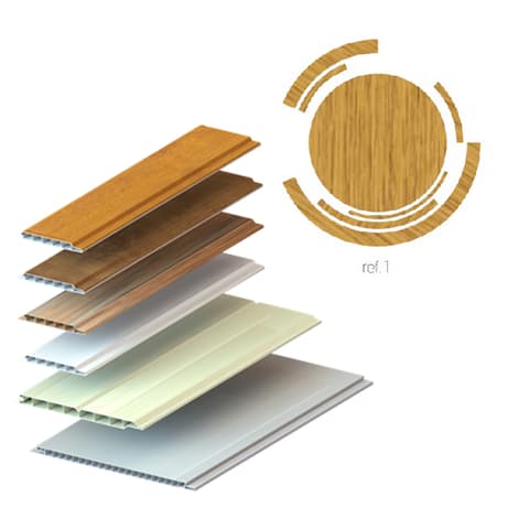 FORRO PVC EXTERIOR REVESTIDO 150mm  REF.01