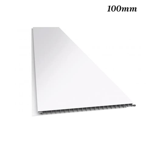 FORRO PVC INTERIOR LISO 100mm BRANCO 3mt
