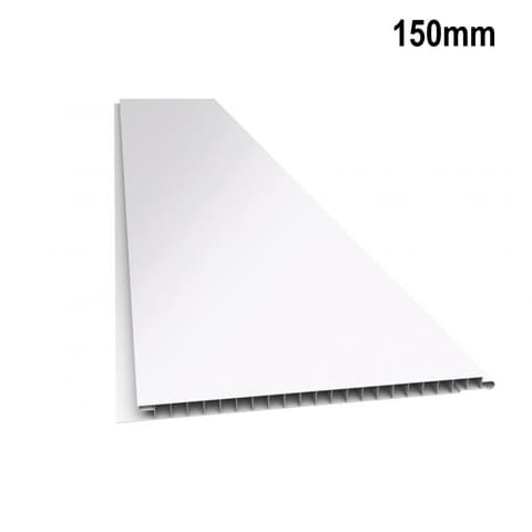 FORRO PVC INTERIOR LISO 150mm BRANCO *