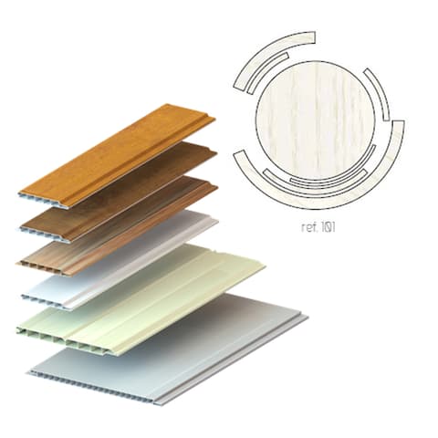 FORRO PVC INTERIOR REVESTIDO 100mm  REF.101