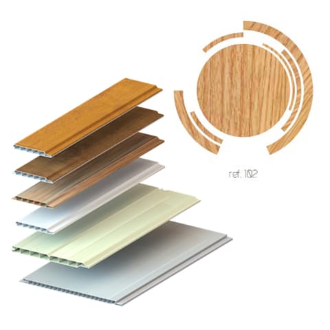 FORRO PVC INTERIOR REVESTIDO 100mm  REF.102