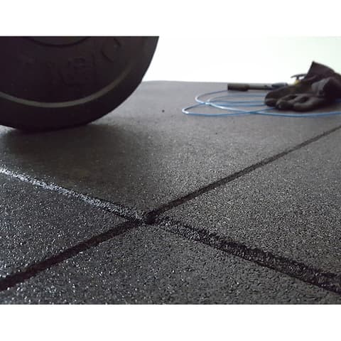 PAVIMENTO SEG.BORRACHA PRETO 100x100x0,40 cm alphatiles