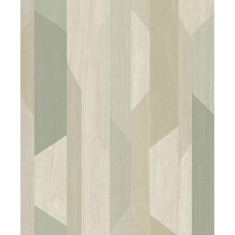 PAPEL DE PAREDE 10X0.53m ASPERIA BAMBU BEGE/VERDE A57001