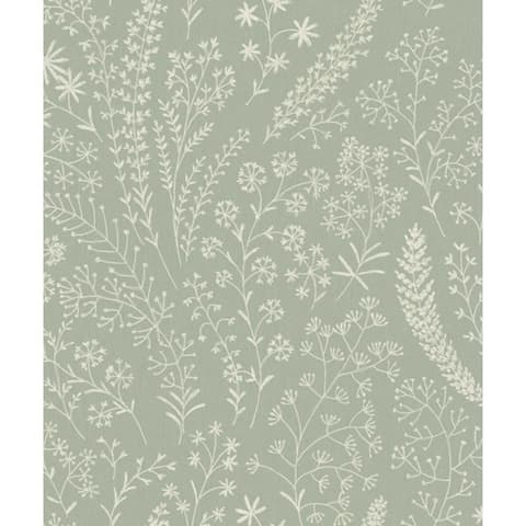 PAPEL DE PAREDE 10X0.53m ASPERIA FLORES VERDE H2O A58702