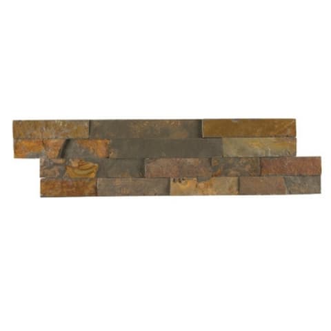 PEDRA XISTO MULTICOLOR MURAL ENCAIXE 1934 55x15cm