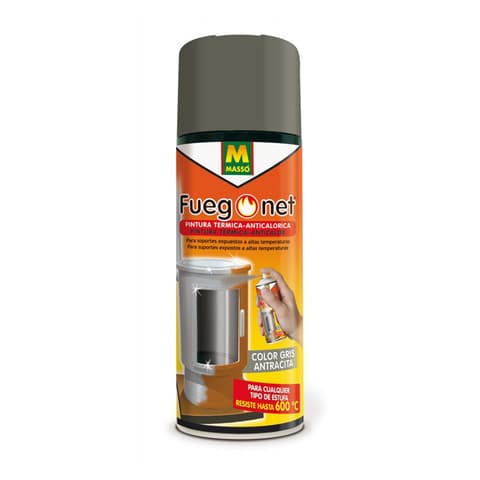 SPRAY TINTA TERMICO P/RECUP MASSO ANTRACITE 600°C 400ml 231284