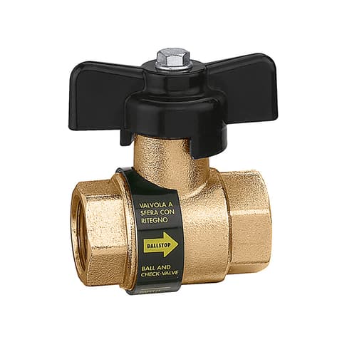 VALVULA ESFERA C/RETENÇÃO ¾" F/F 32350 BALLSTOP