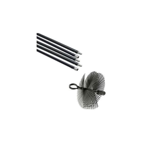 ESCOVILHAO KIT- LIMPA CHAMINE AÇO 5.6MT Ø150mm 08731