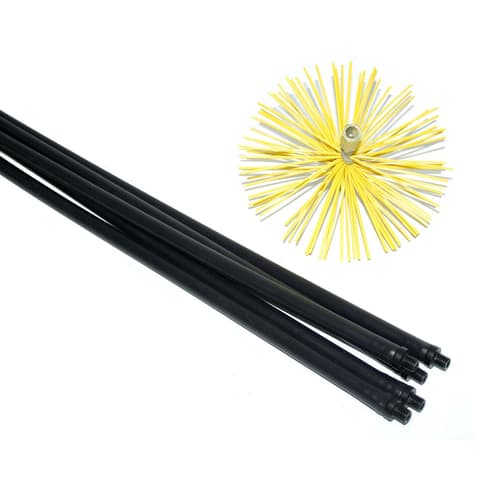 ESCOVILHAO KIT- LIMPA CHAMINE NYLON 7MT Ø200mm 10002