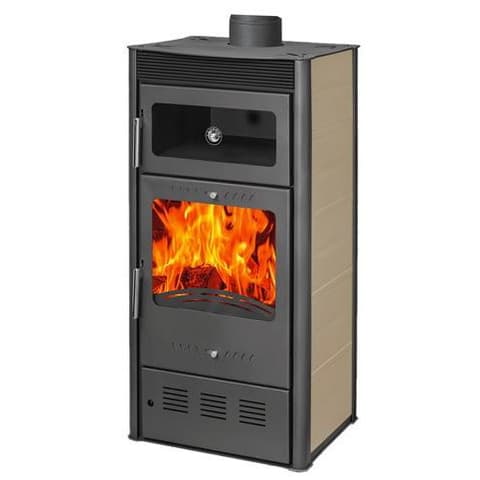 ESTUFA LENHA DALIA IRON C/FORNO VENTILADA Ø150mm ***