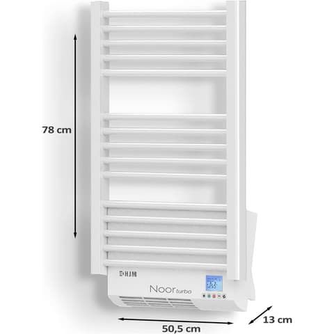 RADIADOR S/TOALHA ELETRICO 500+1000w 78x50.5cm BR NOOR TURBO