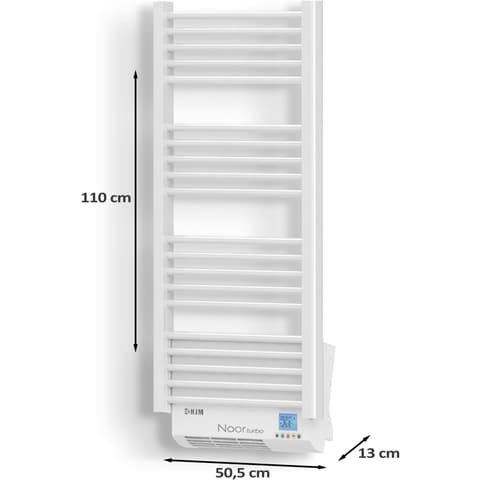 RADIADOR S/TOALHA ELETRICO 750+1000w 110x50.5cm BR NOOR TURBO