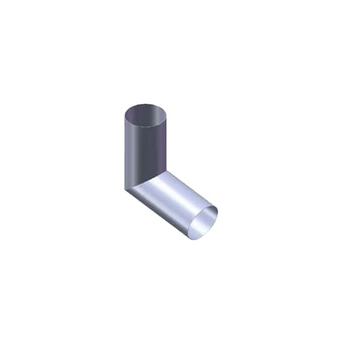 CURVA TUBO CALEIRA INOX BRILHO Ø75 67º