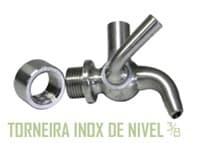 TORNEIRA ESFERA INOX P/CUBA NIVEL 3/8  0898