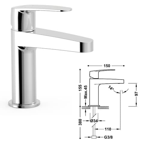 TRES FLAT NEW MONOCOMANDO LAVAT CR 22010301