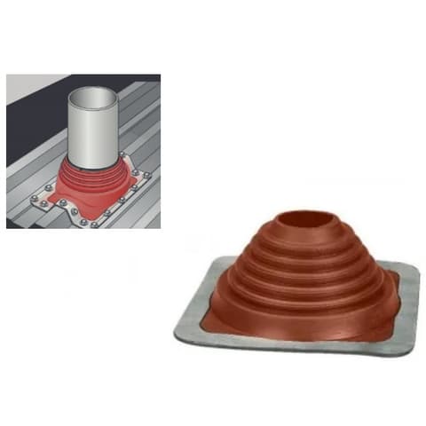 CHAMINE C/BASE SILICONE VULCANIZADO A/TEMP. Ø75/Ø125